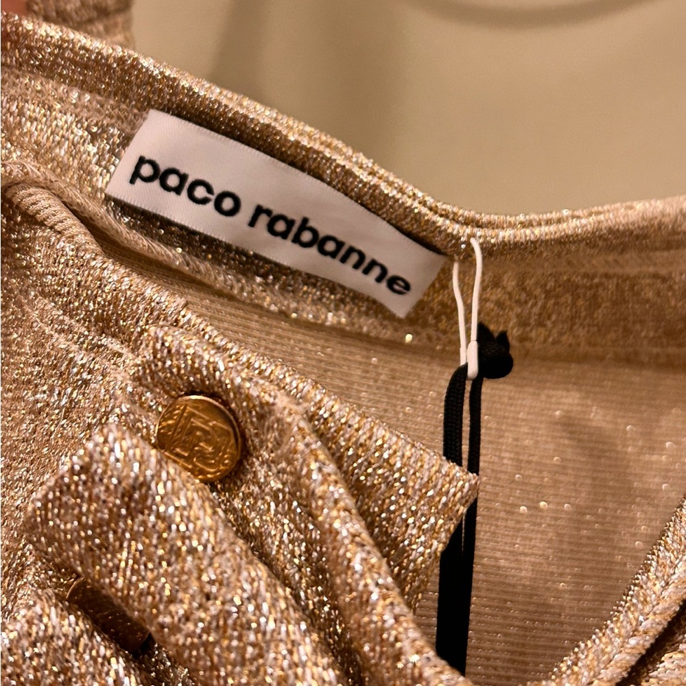 Paco Rabanne Ruched Midi Dress - Picture 6 of 7